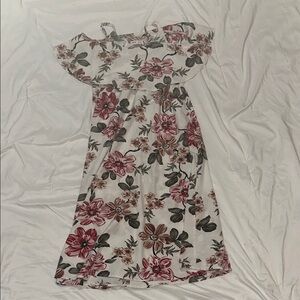 SHEIN Pink and White Casual Dress